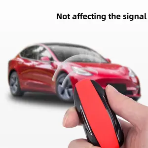 Capa de silicone para chave de carro, capa protetora de silicone para chave de carro, modelo Tesla 3/Y/X/S, capa protetora de silicone para chave de carro