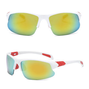 <span class=keywords><strong>Gafas</strong></span> de sol cuadradas PC con logotipo personalizado, <span class=keywords><strong>gafas</strong></span> de sol de espejo, marco blanco, <span class=keywords><strong>gafas</strong></span> de <span class=keywords><strong>Motocross</strong></span> de moda para deportes al aire libre, precio de protección solar - Product Image 4