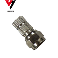 Connecteur d'antenne de télévision satellite à câble coaxial de type F pour système de télévision en circuit fermé
