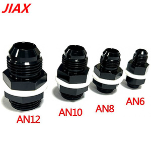 Raccord de cellule à combustible AN6 pour traversée de coque, connecteur mâle en aluminium à raccord évasé avec écrou de blocage et rondelles en téflon pour système de réservoir de carburant de course - Product Image 4