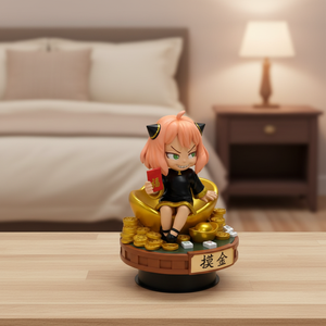 Globe à eau en résine avec figurine d'ange peinte à la main et détails fins - Cadeau créatif pour anniversaire et mariage pour petite amie - Product Image 1