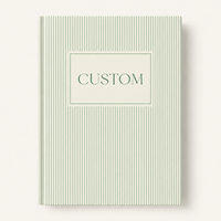 Carnet à couverture rigide rayé personnalisé A5 avec impression de logo, 80 feuilles lignées, pour cadeau d'entreprise, fournitures scolaires
