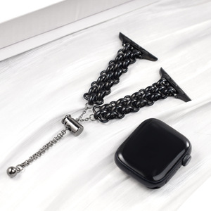 <span class=keywords><strong>Bracelet</strong></span> de <span class=keywords><strong>montre</strong></span> de luxe en <span class=keywords><strong>acier</strong></span> inoxydable pour <span class=keywords><strong>femme</strong></span>, bijou avec fermoir coulissant réglable pour accessoires de <span class=keywords><strong>montre</strong></span> <span class=keywords><strong>connectée</strong></span> - Product Image 1