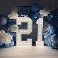 Grandes lettres lumineuses géantes en bois pour enseigne, chiffres et alphabet