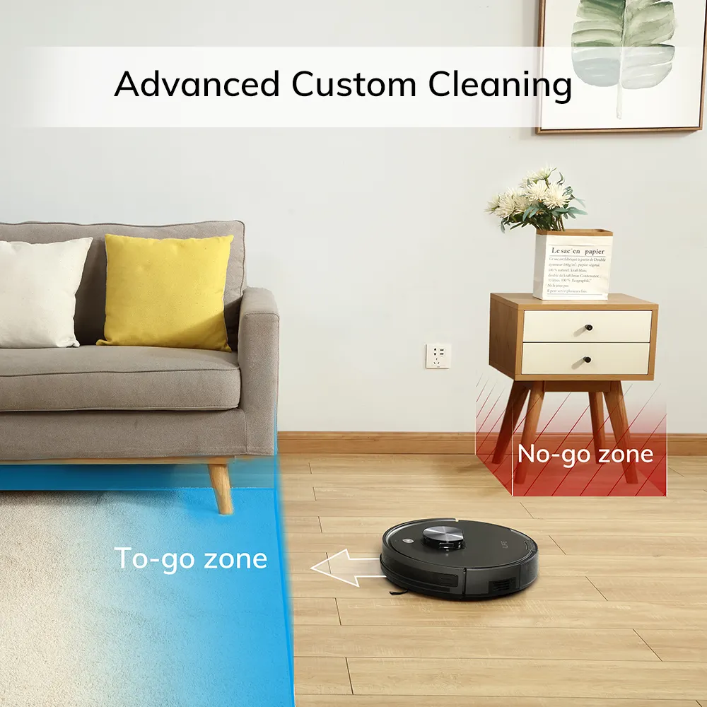 ILIFE A10s Robot Vacuum Smart Laser Navigation And Multiple Floor Mapping 2000Pa Strong Suction Home Robot Vacuums