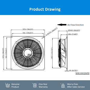 Delta GTW080PUU23E Power 3.1KW intelligent EC cooling fan low noise variable speed fan for electronics HVAC and cabinet cooling - Product Image 5
