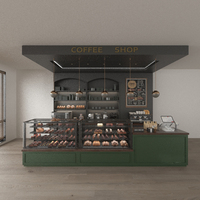 Comptoir de bar de réception de boulangerie moderne personnalisable de haute qualité pour les centres commerciaux et les supermarchés Comptoir de bar