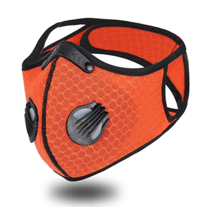 <span class=keywords><strong>Masque</strong></span> demi-visage anti-poussière pour cyclisme et ski, avec filtre en néoprène et charbon actif, en tissu maillé, pour l'entraînement - Product Image 1