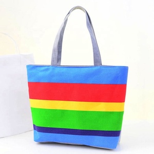 Luce estiva blu moda <span class=keywords><strong>mare</strong></span> canvas beach bag - Product Image 3