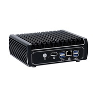 Intel 3865U Mini Box Computer avec 6 * LAN en alliage d'aluminium DDR3 RAM Nouveau design industriel Types de prises AU/US/EU