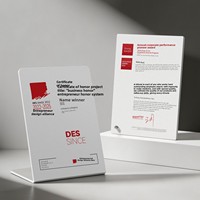 Plaques de certification d'honneur personnalisées en alliage d'aluminium pur 2026, médailles commémoratives haut de gamme de forme carrée