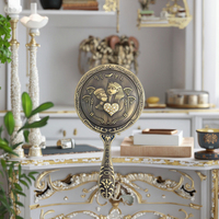 Miroirs à main vintage en métal de haute qualité, placage antique, couleur et forme personnalisées, décoration d'intérieur sur le thème des fées, cadeaux à prix réduit