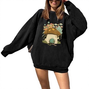 Sudadera Oversize OEM con Hombros Caídos para Mujer, 100% Algodón, Felpa Gruesa de 440 GSM, Moda Urbana Otoño Invierno - Product Image 6