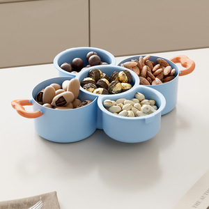 Home Living Room New Year <strong>Candy</strong> <strong>Tray</strong> Plastic Fruit Plate with Snack Storage Coffee Table <strong>Tray</strong> for Parties and Gatherings - Product Image 4