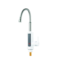 Robinet d'eau électrique à chauffage instantané avec affichage LED de la température, contrôle de la température, plastique, support allemand pour la cuisine, la salle de bain, le garage