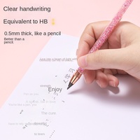 Crayon en plastique high-tech sans coupure, durable à l'infini, avec design mignon en sable mouvant cristallin Instagram, idéal pour le dessin des enfants et des étudiants