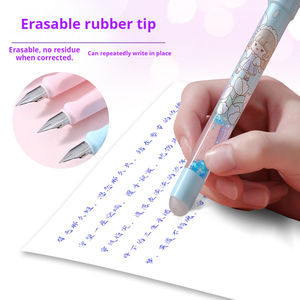 <span class=keywords><strong>Stylo</strong></span> effaçable <span class=keywords><strong>thermosensible</strong></span> Flow Sand pour les filles de l'école primaire, bel aspect, cartouche d'<span class=keywords><strong>encre</strong></span> bleue cristalline remplaçable - Product Image 3