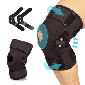 Genouillère médicale articulée en néoprène de haute qualité pour soulager la douleur avec stabilisateurs latéraux et compression réglable - Product Image 1
