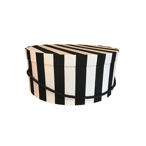Wholesale Custom Bulk Buy Decorative White Clothing Hat Gift Packaging Cardboard Large Small Circle Round Mache Paper Boxes