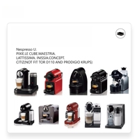 Capsule de café réutilisable en acier inoxydable, rechargeable, compatible Nespresso, écologique, vente en gros