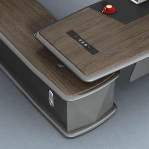 <b>Office</b> Desk Furniture Modern MFC <b>Table</b> L-Shaped Executive <b>Office</b> Desk CEO and Managers <b>Office</b> Furniture Desk - Product Image 5