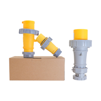 Connecteur Étanche Industriel OEM IP44 16A-200A, Prises d'Alimentation Aériennes, Prises Murales Ouvertes ou Encastrées, Fiches Standard 3-5 Broches