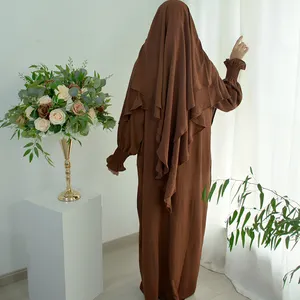 Ladies Abaya Women Islamic Clothing Turkish Ensemble Deux Pieces Women Sets Cheap In Guangzhou For One Size Eid