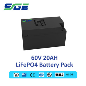 Batterie LiFePO4 de haute qualité 60V20AH, 1200 cycles de charge, BMS intégré pour véhicules à 2 et 3 roues - Product Image 1
