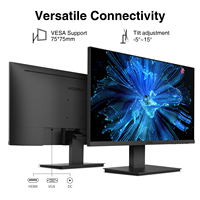 KOORUI Monitor bisnis 27 inci, monitor pc Full HD (1920x1080), monitor komputer 100Hz, tampilan desktop 2 speaker bawaan
