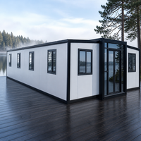 Maison conteneur modulaire polyvalente, extensible et pliable, mini-maison préfabriquée, pod mobile durable, bureau, bâtiment, centre commercial