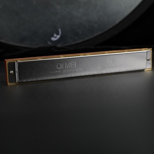Harmonica diatonique polyphonique QiMEI en acier inoxydable à 28 trous, tonalité Do, instrument de musique pour débutant - Product Image 3