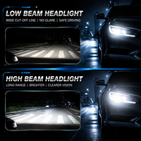 NIULUX Lampe de voiture N22 H4 LED Phare 65W 5600LM Haute Puissance 6500K Blanc Froid Ultra Lumineux Universel OEM/ODM
