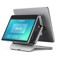 Wholesale POS Aluminum Multi-Language Support 15.6 Inch Cashier Machine Slim Tablet Pos Terminal Double Touch Screen Pos-system