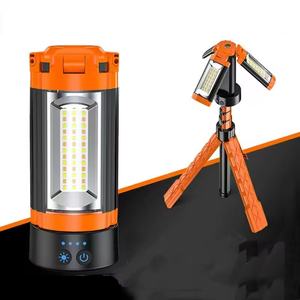 Lampe LED extérieure rechargeable imperméable de qualité supérieure, trépied pliable en alliage d'aluminium portable pour le camping, les travaux d'urgence - Product Image 2