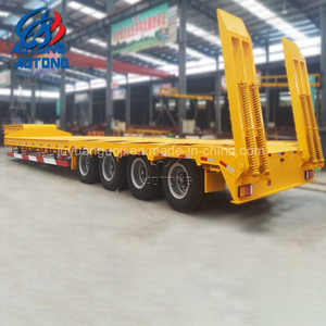 Semi-<span class=keywords><strong>remorque</strong></span> surbaissée chinoise à 4 essieux, hydraulique, à col de cygne détachable, pour le transport de bulldozers lourds - Product Image 6