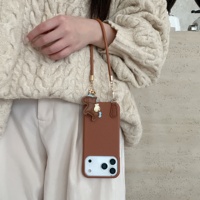 Étui de téléphone portable simple et uni, adapté aux coques de téléphone iPhone 17 Pro Max et aux pendentifs Apple iPhone 16. Il est résistant aux chocs