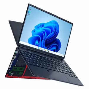 Fabrika fiyat 2023 yeni 14.1 "N95 dört çekirdekli ultrabook dizüstü bilgisayarlar şeffaf alt kabuk dar çerçeve dizüstü