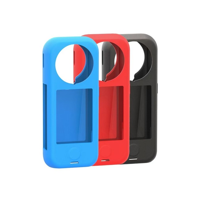 Soft Silicone Protective Case with Lens Hood for Insta360 X4 Air Action Camera Accessories