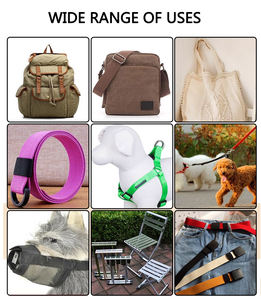 बुना हुआ कपड़े ब्रेएडेड पॉलिएस्टर पॉलीप्रोपाइलीन कपड़े सामान वेबबिंग स्ट्रैप वेबबिंग नायलॉन वेबबिंग हुक और लूप - Product Image 3