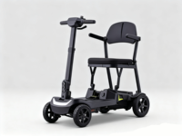 Scooter électrique pliable à 4 roues pour personnes âgées et handicapées, batterie au lithium de qualité médicale, commande par télécommande/application, autonomie de 25 à 30 km