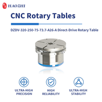 Table rotative à indexation CNC HAOZHI |   DZDV-320-250-75-73.7-A26-A Pince pneumatique à couple de serrage 235 Nm, 0,5-0,6 MPa, charge 50 kg, 0,99 kg.m², 500 Nm
