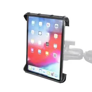 Anti roubo de plástico tablet stand toque bola garra base pole mount encosto de cabeça suporte flexível tablet para montagem do carro ipad