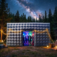 Tente de fête gonflable géante pour discothèque KTV tente gonflable extérieure grande publicité tente cubique gonflable avec LED