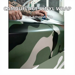 Nouveau film vinyle autocollant camouflage couleur pour impression numérique, papier adhésif pour covering de voiture - Product Image 2