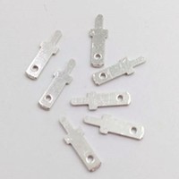 Inserto de un solo pin 110 PCB, terminal de cobre, placa de circuito, Conector de inserción de soldadura, inserto macho de resorte 2,8