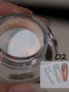 Polvo de Uñas Efecto Aurora Lunar con Espejo, Polvo de Hadas, Herramientas de Arte de Uñas Polarizadas, Arte de Uñas DIY, Arte de Uñas Artístico - Product Image 4