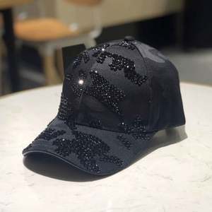 Cappellino da <span class=keywords><strong>Baseball</strong></span> alla Moda in Cotone con Strass per Ragazze, 6 Pannelli, Vendita all'Ingrosso - Product Image 3