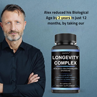 Suplemen Herbal kompleks kapsul efektif Formula antioksidan untuk perbaikan seluler dan anti-penuaan