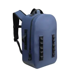 Оптовая продажа сухой мешок настроить логотип TPU бесшовный 600D TPU 100% RF сварной водонепроницаемый рюкзак для ноутбука