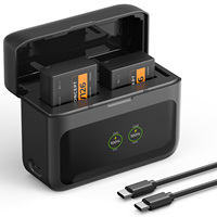 K&F Concept Compatibile con Fujifilm, Set di 2 Batterie NP-W126 e Caricabatterie Rapido per Fotocamere Digitali Ricaricabili